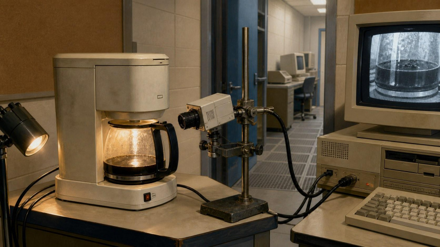 Byli líní a toužili po kofeinu: tak se zrodila úplně první webkamera