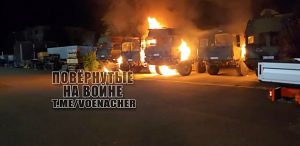 Obří náklaďáky Bundeswehru spálili žháři, Němci tuší ruskou stopu