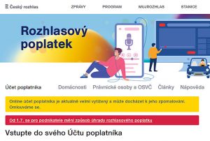 Firmy a živnostníci se musí nahlásit k poplatkům za ČT a ČRo. Systém kolabuje