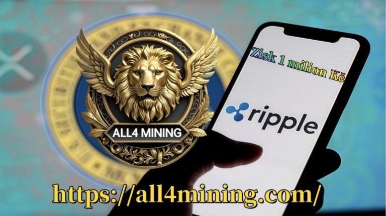 Komerční sdělení: Držitelé XRP mohou snadno vydělat 1 milion Kč s ALL4 Mining Cloud Mining Contracts