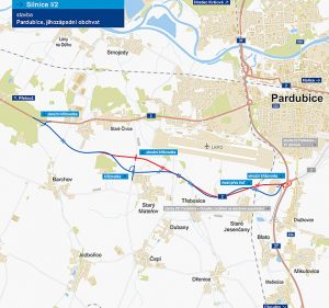 Modrá, či červená? Spor o obchvat jde do finále a Pardubice čeká další dopravní dilema